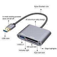 อลูมิเนียมอัลลอยด์อ่านการ์ด XQD คลังสินค้าพร้อมใหม่แฟลชเมมโมรี่ USB3.0รูปภาพวิดีโอ Type-C/2.0 XQD ABS แบบพกพาสำหรับ Sony G Series