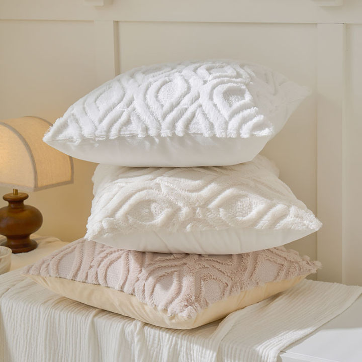 30x50cm-45x45cm-50x50cm-throw-pillow-case-for-sofa-bed-car-living-room-plush-cushion-cover-sleeping-white-cream-apricot-pillowcase-cotton-linen-home-decor-3d-design