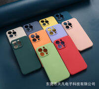 Apple 11Promax เคสสีทึบโทรศัพท์ซิลิโคนเหลวเลียนแบบมี10สีให้11pro