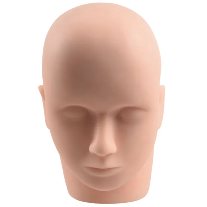 mannequin-flat-head-silicone-practice-false-eyelash-extensions-makeup-model-massage-training