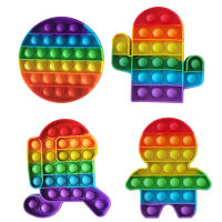 Pop Sensory Toys Rainbow Autism Needs Squeeze Toys Anti Stress Game For Children Gifts