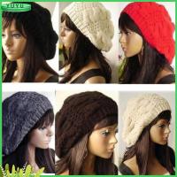 YUYU Women Winter Warm Crochet Hat Ski Beret Knitted Cap Beanie