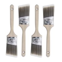 Water Paint Brush with Wood Handle for Wall and Furniture Paint Tool Bevel Painting Brush Soft Hair Cleaning Artist Art Supplies