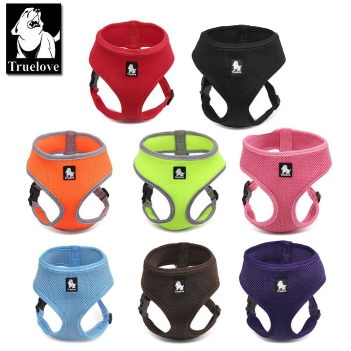 truelove-puppy-cat-pet-dog-harness-breathable-mesh-nylon-dog-harness-soft-lightweight-walk-vest-high-quality-tlh1911-collars