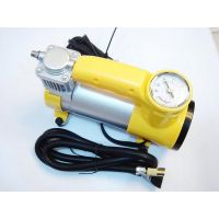 Air Pump with Light LED Lighting 12v Metal Vehicle Air Pump High Power Pure Copper Automobile Air Pump Inflator