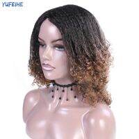 Yufeihe Synthetic Wigs Afro Curly Hair Wig For Women Wigs Braid 12 Yaki Straight Heat Resistant Fiber African Wig Party Daily Hand Tool Parts Access