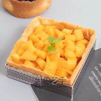 【hot】▫♗  144x144x20mm Perforated Tart 304 Tartlet Mold Make Fruit Egg