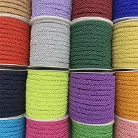 2yards 8mm multicolor cotton rope hand-woven rope craft decoration twisted pair rope DIY production General Craft