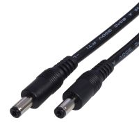 DC5521อะแดปเตอร์18AWG สายเคเบิลต่อโทรศัพท์ DC5521,สินค้ามาใหม่ DC5.5m X 2.1มม. ตัวผู้ไปปลั๊กตัวผู้สายอะแดปเตอร์