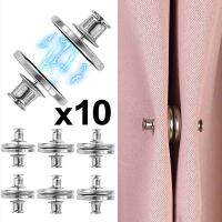 ✱ 10Pairs Curtain Magnet Buckles Magnetic Curtain Button Clip Detachable Nail Free Magnet Buttons Curtain Decorative Accessories