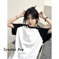 Spades Ace เสื้อครอป เสื้อยืด ชุดเซ็ทผู้หญิง คลาสสิค ล้ำสมัย แฟชั่น ทันสมัย A29J1OA 43Z231025