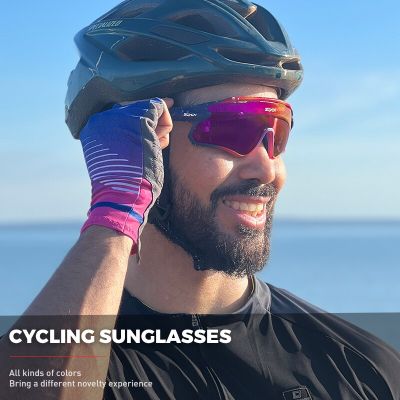 แว่นตาสำหรับปั่นจักรยานแบบโฟโตโครมิกของผู้ชายแว่นตากันแดดสำหรับกีฬาสำหรับผู้หญิงวิ่ง UV400จักรยาน Mtb แว่นตาตกปลา