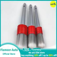 Flameer แปรงปัดรถยนต์3ชิ้นสำหรับทำความสะอาดภายในภายนอกช่องแอร์