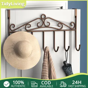 1pc Door Back Hook Hanger, No-drilling, Wall Mounted, Creative Dormitory  Coat Rack Organizer