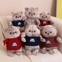 【FCL】✔ Basik Gray Cats Dolls Children Stuffed Enfant Plushies Birthday Gifts for Kids