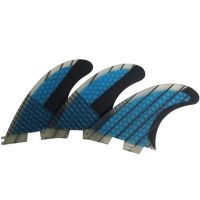 G5 Surf Fins Three-Piece Surfboard Accessory Honeycomb Rudder for FCS2 Surfboard Base Blue