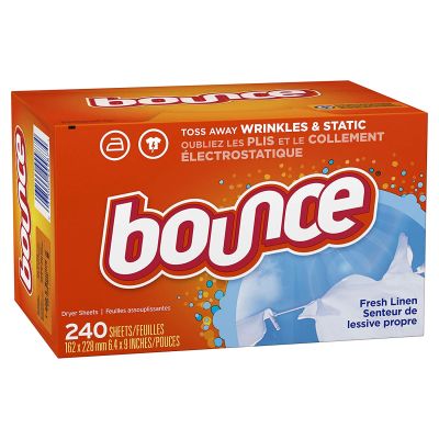 Bounce แผ่นหอมปรับผ้านุ่ม Fresh Linen Dryer Sheet 240 loads