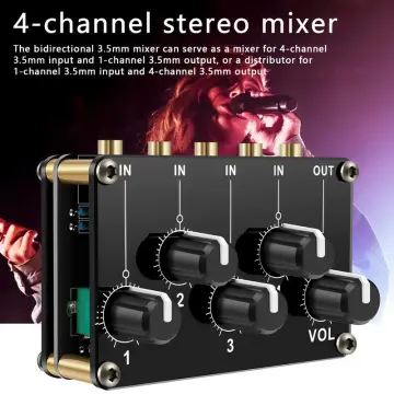 2-Ch Mixer 3.5mm w/ TRS & TRRS