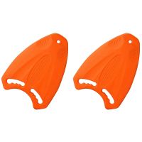 2X Orange Swim Board EVA Back Float Kickboard Safe Training Aid Plate Surf Water for Adult Children Swim Pool