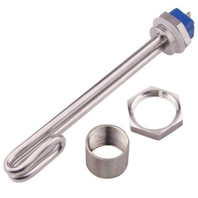 Aiicioo 1"bsp Thread Immersion Heater Sus304 Water Heating Element For