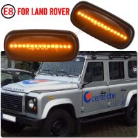 สำหรับแลนด์โรเวอร์ ดิสคัฟเวอรี่  2 1999-2004กองหลัง Freelander 1 2002-2005เครื่องหมายไฟ LED ด้านข้างสัญญาณไฟเลี้ยวแบบไดนามิกแสงที่ไหล