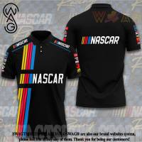 (ALL IN STOCK XZX)   NASCAR Custom Name 3D Racing Polo Shirt For Men And Women 08  (Free customized name logo for private chat, styles can be changed with zippers or buttons)