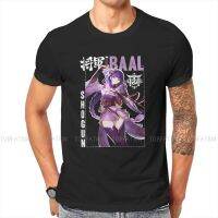 Genshin Impact Game Men S Tshirt Raiden Sho Baal5 Fashion Tshirt Graphic Streetwear Hipster