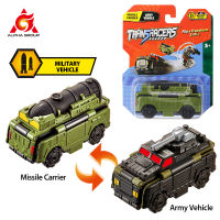 Transracers Flip Cars 1Pcs Transforming 2-In-1 Military Vehicle Mini เปลี่ยนเป็นรถพ็อกเก็ตสองประเภทของเล่นเด็กวันเกิด Gif