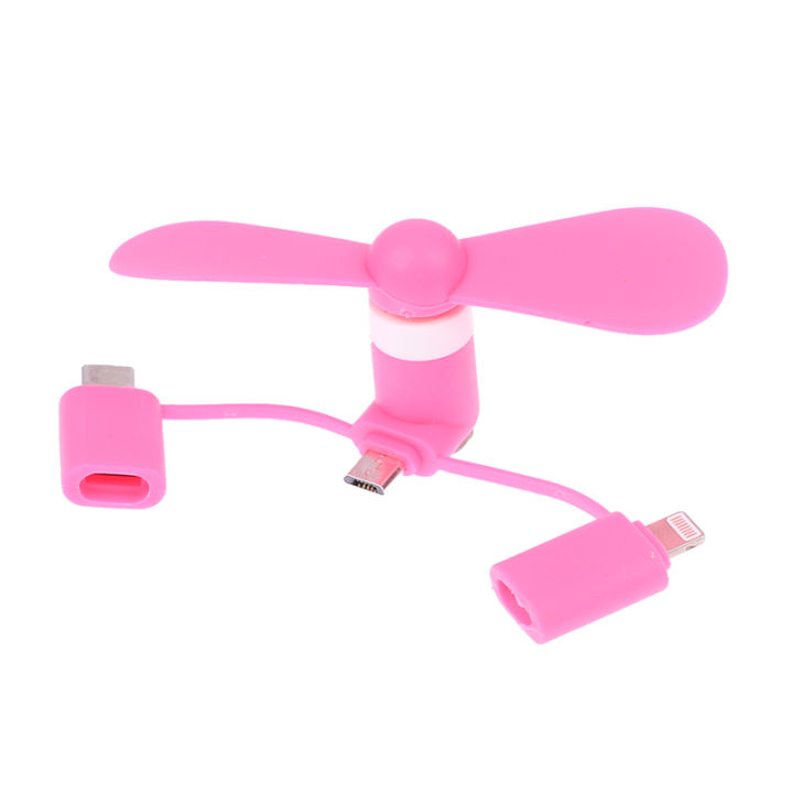 wucuuk-แบบพกพา-mini-3-in-1พัดลมโทรศัพท์มือถือสำหรับ-iphone-android-micro-hanldheld-fan