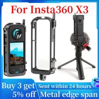 สำหรับ Insta360 X3กรอบรูปขยายได้โลหะเคสสำหรับ Insta 360 X3 Rait กรงกล่องป้องกันอุปกรณ์กล้องแอคชั่นแคมเมราแบบพาโนรามา