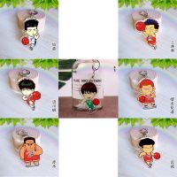 Anime Slam Dunk Acrylic Keychains Akagi Hanamichi Sakuragi Rukawa Miyagi Mitsui Pendant Keyrings Cartoon Figure Toys Gift