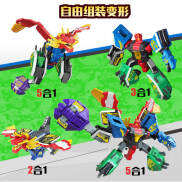 Bộ Đồ Chơi Biến Hình Khủng Long Biến Hình Robot Khủng Long Hợp Thể Kim