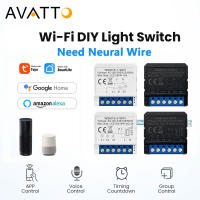 AVATTO Wifi สมาร์ทสวิตช์ไฟโมดูล,Tuya App ระยะไกล2วิธีควบคุม1/2/3/4แก๊งมินิ DIY Breaker ทำงานสำหรับ Alexa,G-Oogle บ้าน