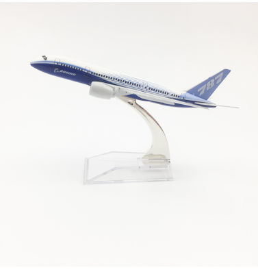 Yalinda Original Boeing 787 Aircraft Model 16cm Die-cast Metal Airplane Toy Model Plane Kids Gift
