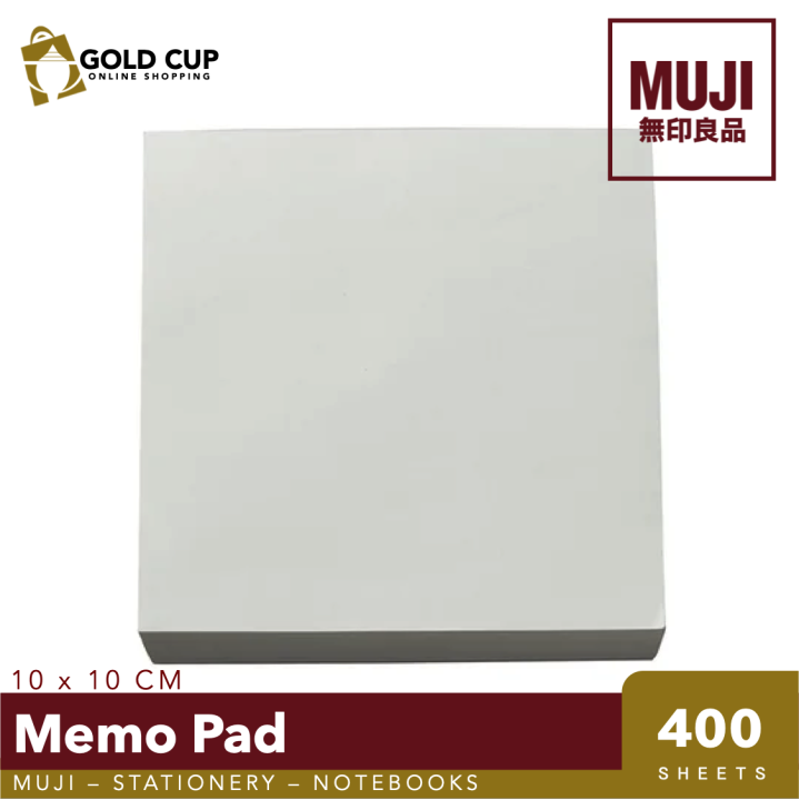 MUJI Memo Pad 10x10cm, 400 Sheets (Stationery Notebooks) Lazada PH