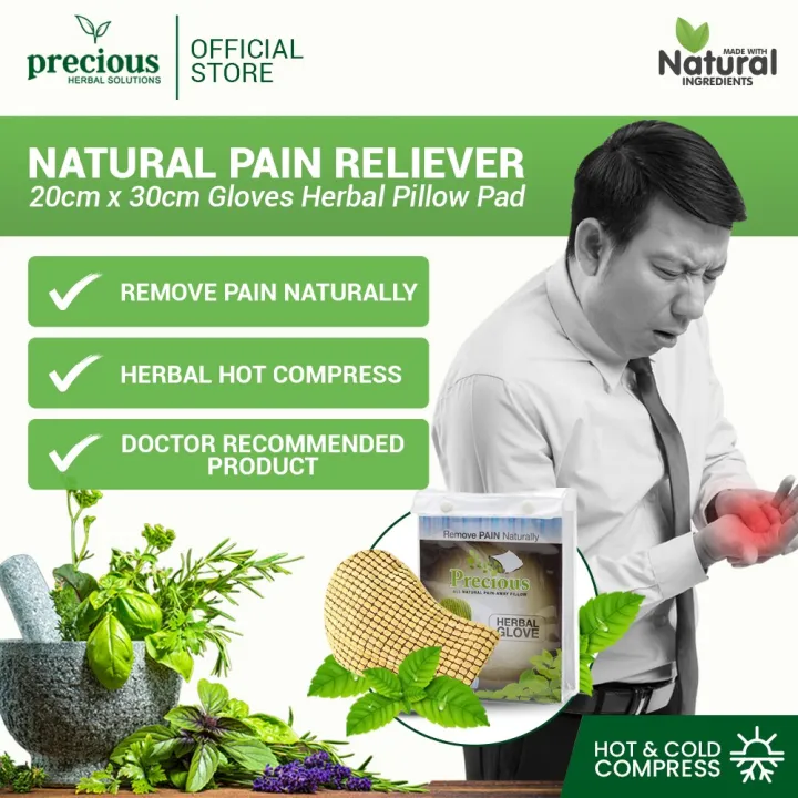 Precious Herbal Pillow Microwaveable 1 Piece HAND GLOVES hot compress