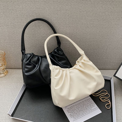 Handbag Texture Chain Mobile Phone Bag Small Square Shoulder Bag Leisure Handbag Pleated Handbag