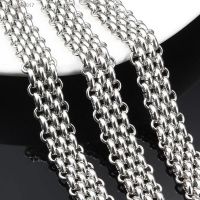 ™ Stainless Steel Heavy Texture Chain DIY Necklace Bracelet Sweater Bag Clothing Accessories Handmade Chains Punk Rock Jewelry 1M