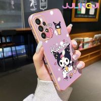 Jjlingji ปลอกสำหรับ Samsung A33 5G A53 5G A73 5G M33 M53 5G น่ารักมากลาย Kuromi เคสโทรศัพท์ซิลิโคนชุบดีไซน์ใหม่ด้านข้างฝาปิดเลนส์เต็มกล้องกล่องกันกระแทกเคสนิ่มป้องกัน