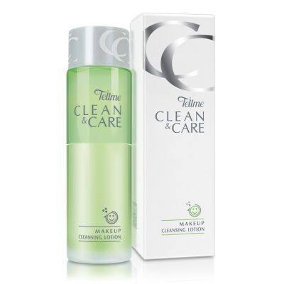 TELLME CLEAN &amp; CARE MAKEUP CLEANSING LOTION 140ml.  เท็ลมี คลีน แอนด์ แคร์ เมคอัพ เคล็นซิ่ง โลชั่น 140มล.