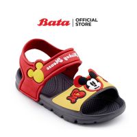 Bata Bubble Gummers รองเท้าแตะแบบรัดส้น น้ำหนักเบา สวมใส่ง่าย สำหรับเด็กผู้ชาย รุ่น MICKEY สีแดง 1615822