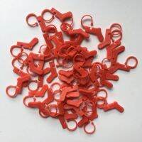 ✘ 40PCS sock Shaped Knitting Weave Plastic Crochet Craft Locking Stitch Needle Clip Markers Holder