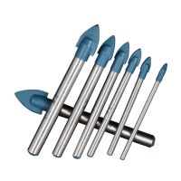 Glass Tile diamond Tip Drill Bit Set Tungsten Carbide Tipped Spear Head Ceramic Tile Marble Mirror Drill Bits Masonry Drilling Drills  Drivers