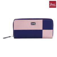 BSC Bag&amp;Luggage กระเป๋าธนบัตรพับยาวซิปรอบ รุ่น QP122300VI - ( สีม่วง )