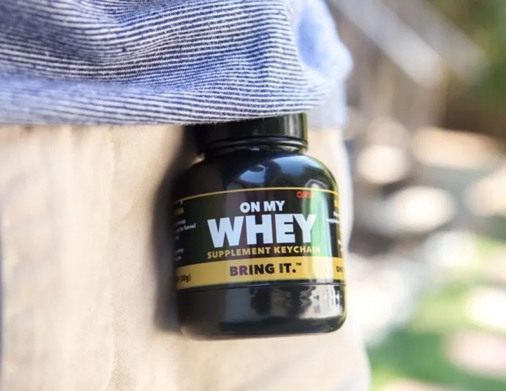 OMW Whey Protein Bottle Keychain Lazada PH