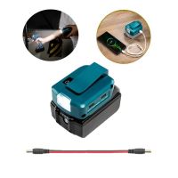 For Makita ADP05 14.4V/18V Lion Battery Dual USB Converter Port With LED Light Spotlight Outdoor Flashlight For Makita Batteries