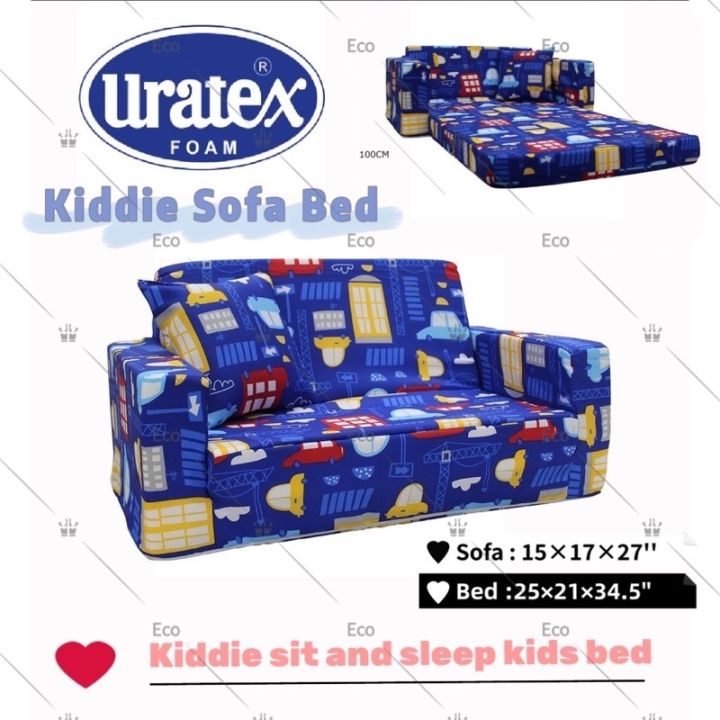 Uratex Kiddie Sofa bed sit and sleep sofa bed for kids (05 yrs old