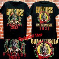 ✨ เสื้อยืดพิมพ์ลายแฟชั่น เสื้อวง Guns N’ Roses Live in BangkokS-5XL