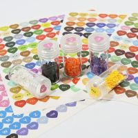 ‘；【。 447 Colors Diamond Painting Number Labels For Diamond Embroidery Painting Storage Box Label Mosaic Beads Organizer Bottle Tool