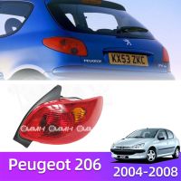 Peugeot 206 2004-2008 เสื้อ​ไฟท้าย ไฟท้าย​แต่ง ไฟท้ายไฟเบรค​ ไฟเลี้ยว Taillamp Taillight ไฟท้าย​ พร้อมทับทิม ไฟท้ายกันชนหลังสําหรับ​ ทับทิมในฝาท้ายไฟท้าย  ไฟเบรก ไฟสัญญาณเตือน